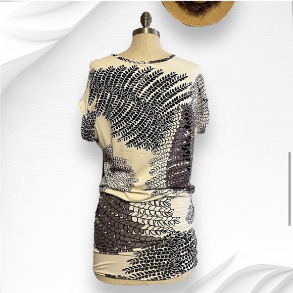 Manuhealii Tunic Mini Dress Size XS Haole Koa Print Hawaiian - Picture 10 of 13